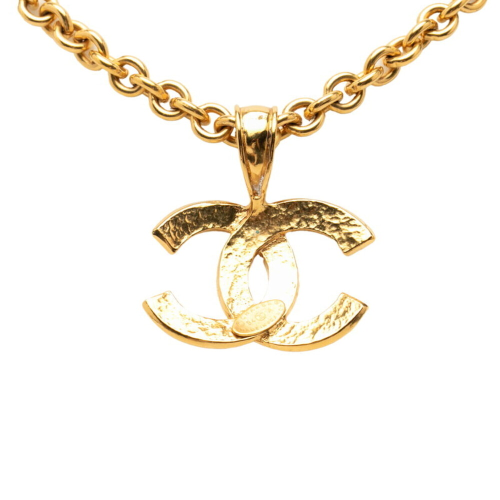 CHANEL Vintage Gold Logo Necklace - Picture 2 of 6